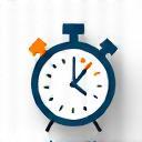 Icône horloge pour service rapide